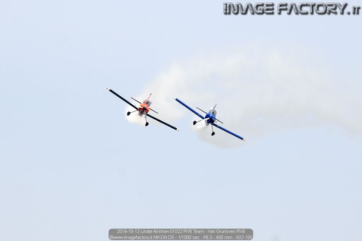 2019-10-12 Linate Airshow 01022 RV8 Team - Van Grunsven RV8